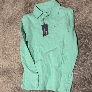 Vineyard Vines Aqua Long Sleeve Shirt new with tags